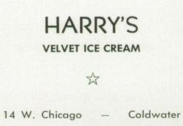 Jeannies Diner (Harrys Ice Cream) - Coldwater High School Class Of 1959 Yearbook Ad